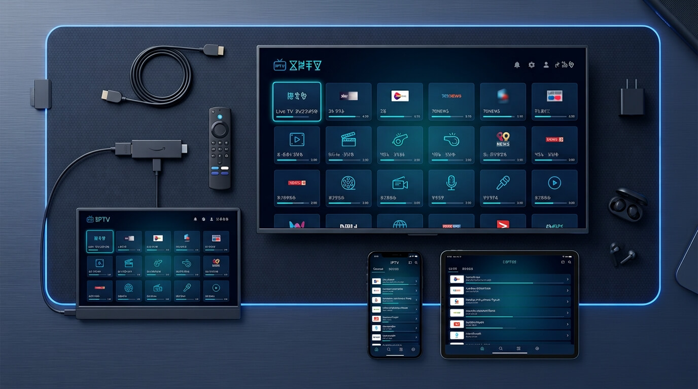 Best IPTV apps 2026 shown on Firestick, Android and Smart TV