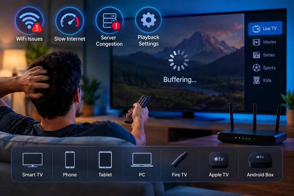 IPTV buffering fix for streaming problems in 2026